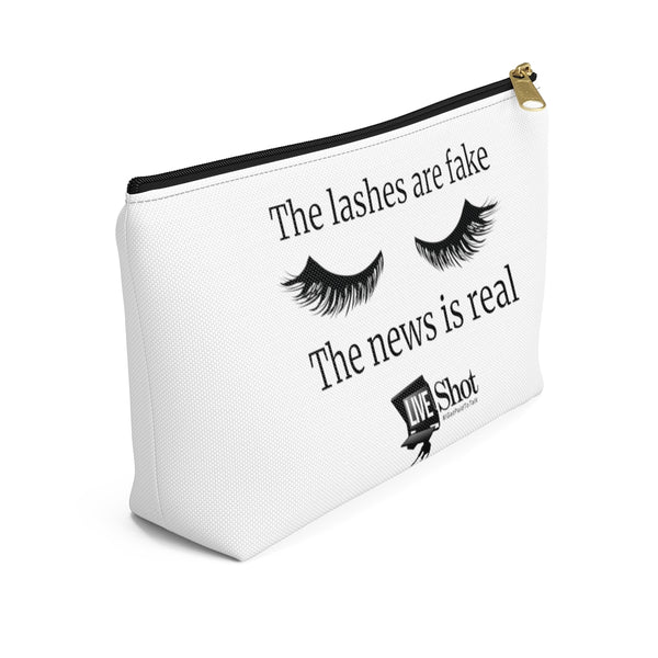 "The Lashes Are Fake" Makeup / Accessory Pouch