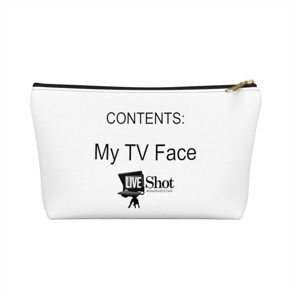 'My TV Face' Accessory Pouch w T-bottom